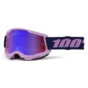 Gogle 100% STRATA 2 PURPLE MIRROR BLUE/RED