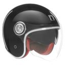 Kask NOX otwarty Jet Heritage połysk czarny M