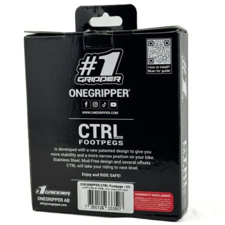 Podnóżki ONEGRIPPER KTM/HQV/GG 2023-26 -05/-05mm