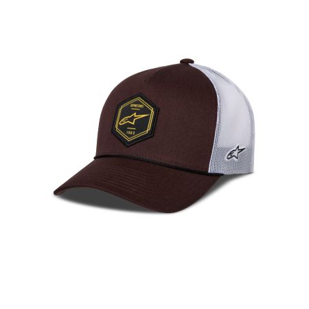 Czapka z daszkiem ALPINESTARS HEXEON brown/white