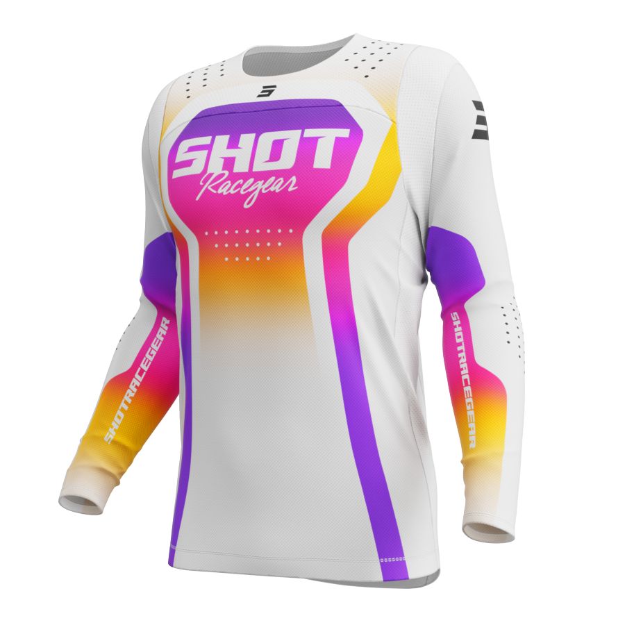 Bluza dziecięca SHOT CONTACT KID STREAM WHITE 4-5