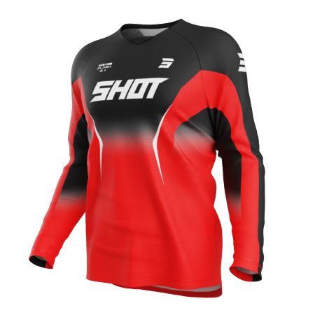 Bluza SHOT DRAW CLASH RED XS
