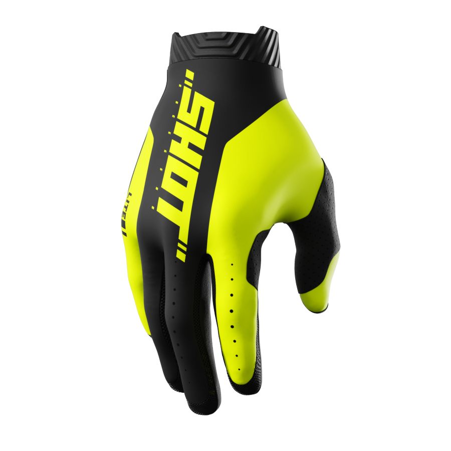 Rękawiczki SHOT LITE SKIN NEON YELLOW 08