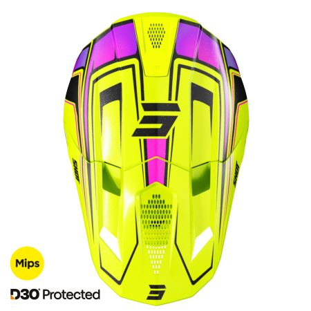 Kask SHOT LITE GLORY NEON YELLOW PEARLY XS