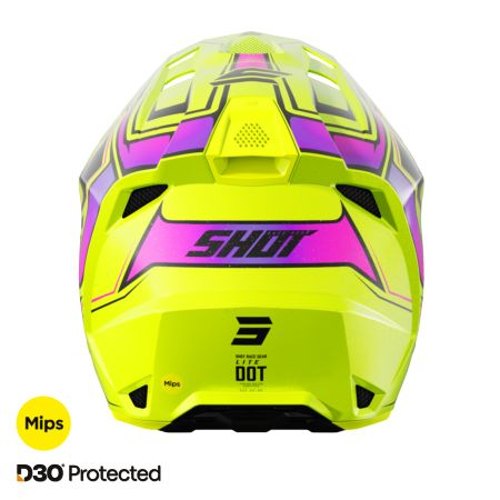 Kask SHOT LITE GLORY NEON YELLOW PEARLY XS