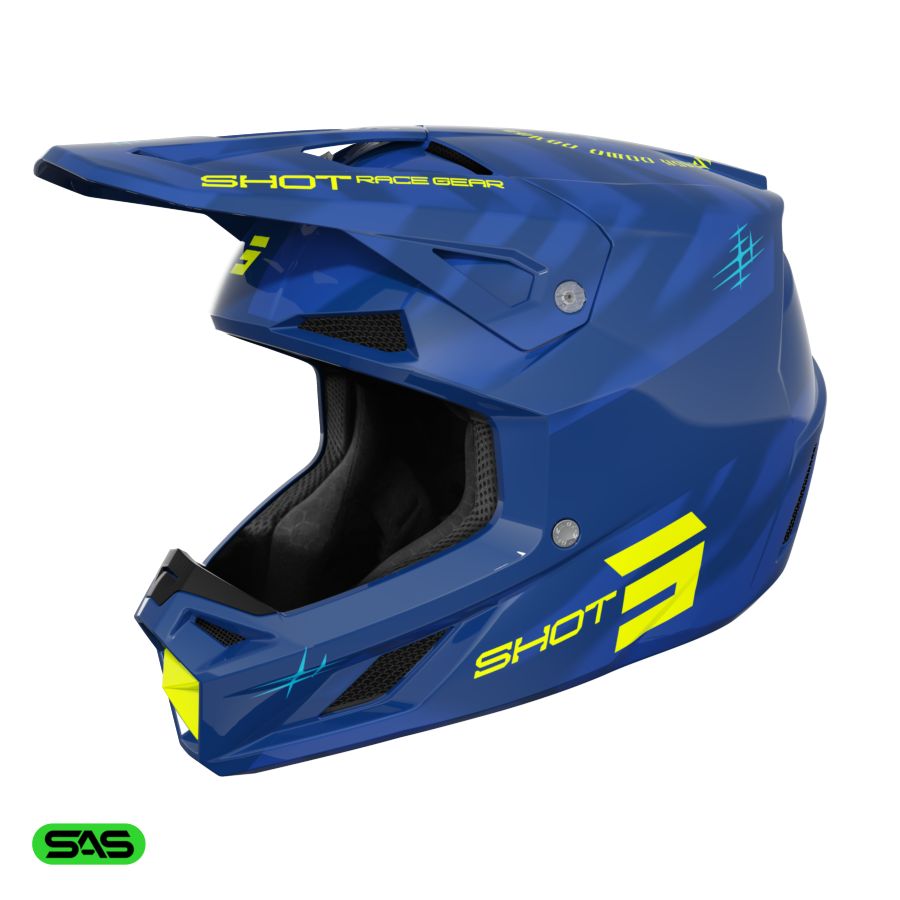 Kask SHOT SPEED TIGER BLUE GLOSSY XS