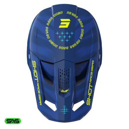 Kask SHOT SPEED TIGER BLUE GLOSSY XS
