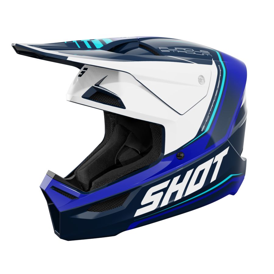 Kask SHOT FURIOUS STADIUM BLUE GLOSSY XS
