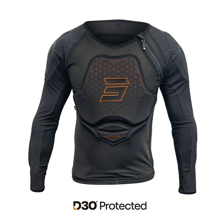 Kamizelka SHOT KAMIZELKA RACE EVO D3O BLACK 2XS