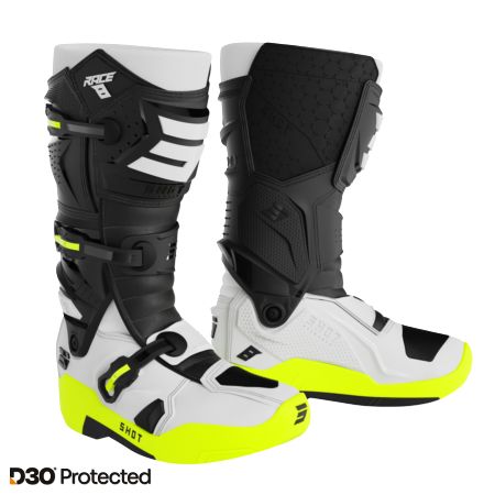 Buty SHOT RACE 8 BLACK WHITE NEON YELLOW 40