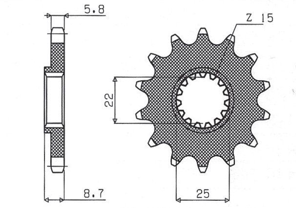 Zębatka przednia SUNSTAR 1248 12 KTMsx/esc 91-22