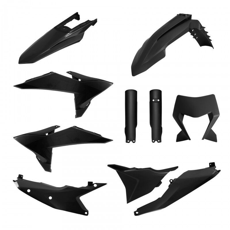 Zestaw plastików POLISPORT BLACK KTM EXC 150 TBI