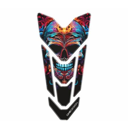 Tankpad ONE DESIGN GOLD ART SKULL