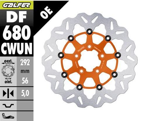 Tarcza hamulcowa GALFER WAVE OR 292MM HARLEY FLDE