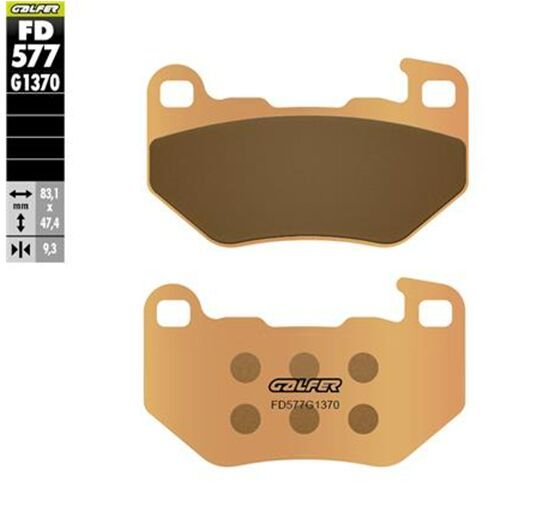 Klocki hamulcowe GALFER HH SINTERED HARLEY RH 1250