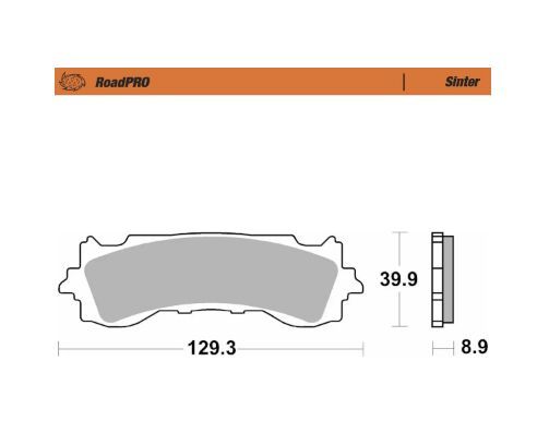 Klocki hamulcowe MOTO MASTER ROADPRO HONDA GL 1800