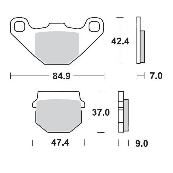 Klocki hamulcowe MOTO MASTER GP CAN AM (BRP) DS 90