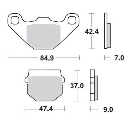 Klocki hamulcowe MOTO MASTER GP CAN AM (BRP) DS 90