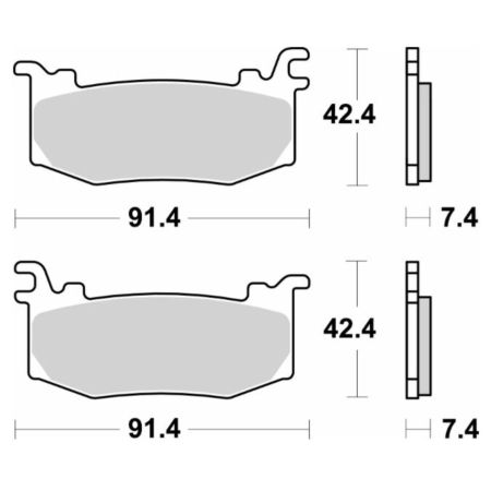 Klocki hamulcowe SBS RACING APRILIA RSV4 1100