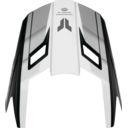Daszek kasku THOR FLEET DEFY BLACK/WHITE L-2XL