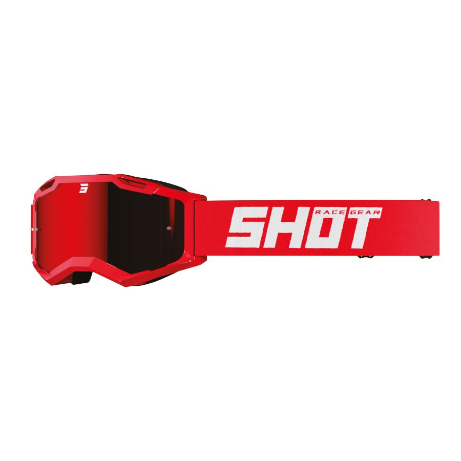 Gogle SHOT ROCKET KID 2.0 SOLID IRIDIUM RED GLOSS