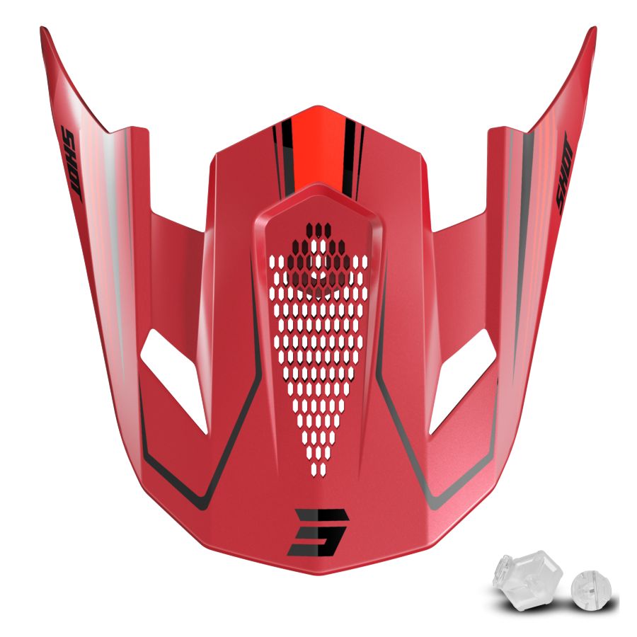 Daszek kasku SHOT LITE GLORY RED PEARLY