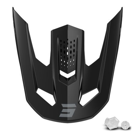 Daszek kasku SHOT SPEED HEAVY BLACK GLOSSY