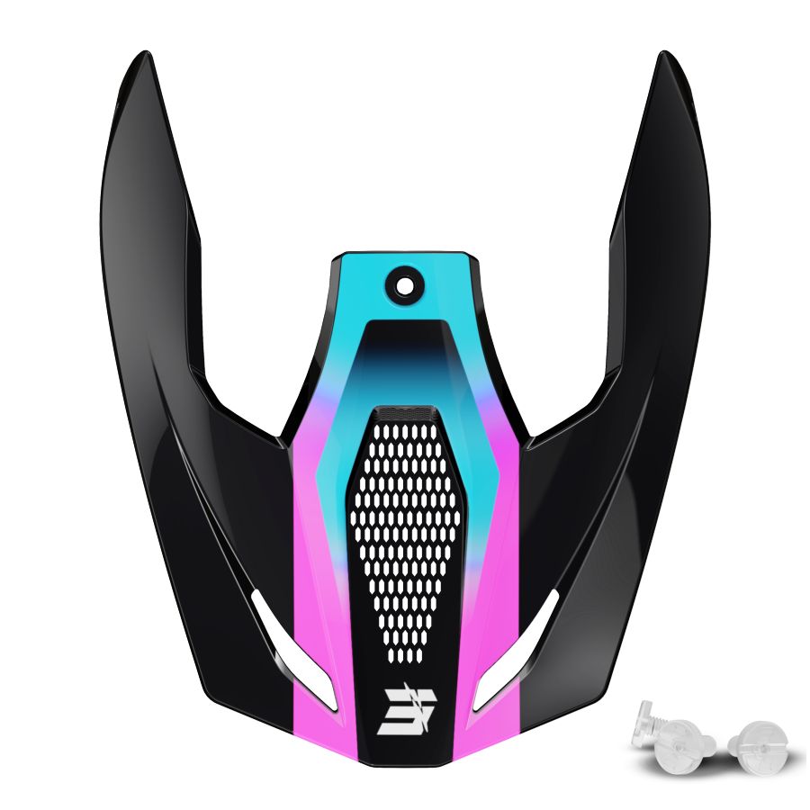Daszek kasku SHOT FURIOUS KID ROCKET PINK GLOSSY
