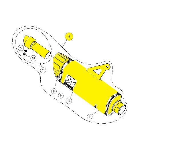 Tłumik AKRAPOVIC YAMAHA YZF-R7