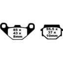 Klocki hamulcowe EBC FA HH KAWASAKI AR125 BJ250