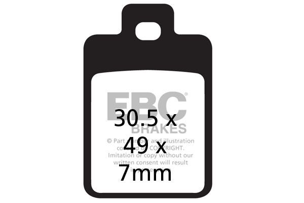 Klocki hamulcowe EBC SFA PIAGGIO SFERA 50