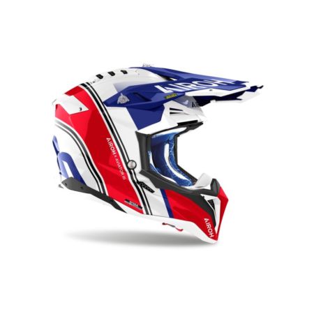 Kask AIROH AVIATOR 3 HIMA RED GLOSS biały 2XL