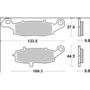 Klocki hamulcowe BREMBO SUZUKI VLR1800 C1800
