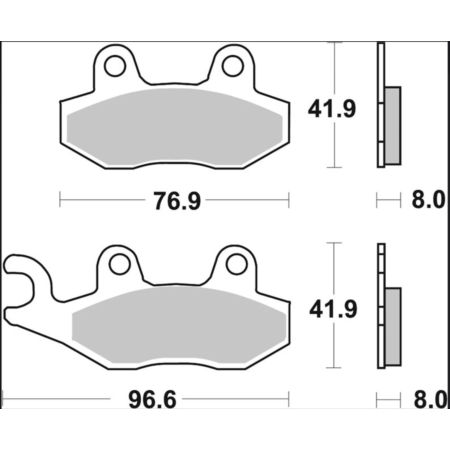 Klocki hamulcowe BREMBO PEUGEOT GEOPOLIS 125