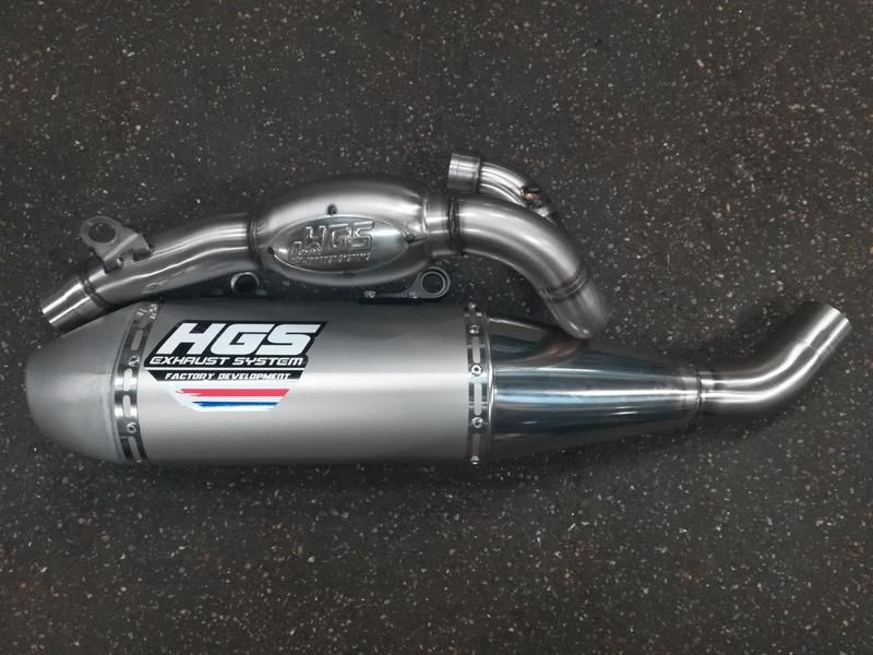 Kompletny układ wydechowy HGS KAWASAKI KX450F
