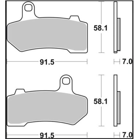 Klocki hamulcowe BREMBO SINTER SA HARLEY FLHR 1584