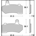 Klocki hamulcowe BREMBO SINTER SA HARLEY FLHR 1584