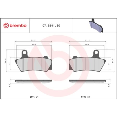 Klocki hamulcowe BREMBO GENUINE BMW R 18