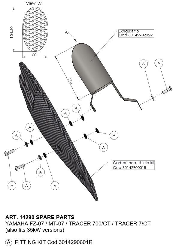 Tłumik LEOVINCE upgrade mt-07