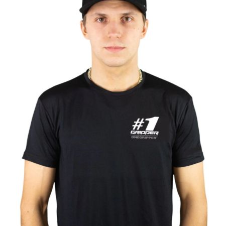 Koszulka ONEGRIPPER black kids 158-164 cm