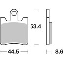 Klocki hamulcowe SBS STREET APRILIA NA 850