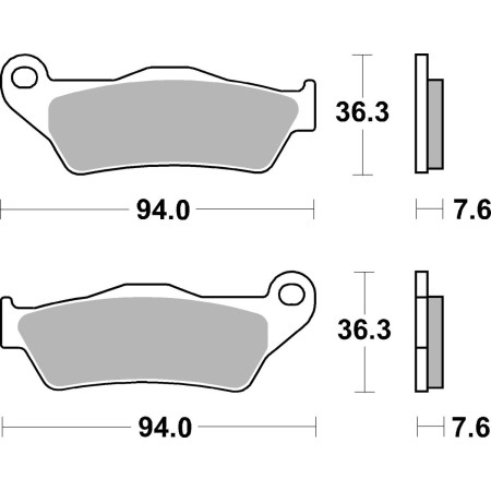 Klocki hamulcowe SBS SCOOTER ITALJET JUPITER 125