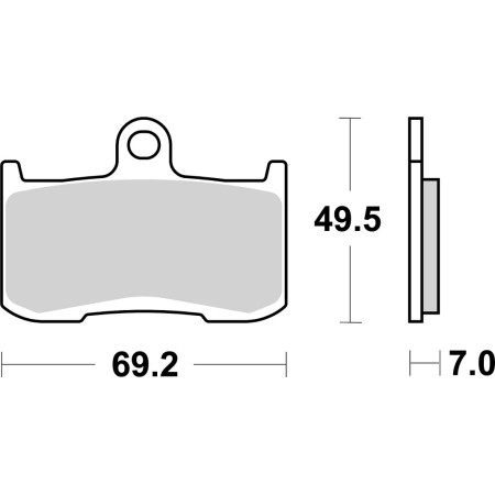 Klocki hamulcowe SBS AMERICAN V-TWIN FANTIC XEF125