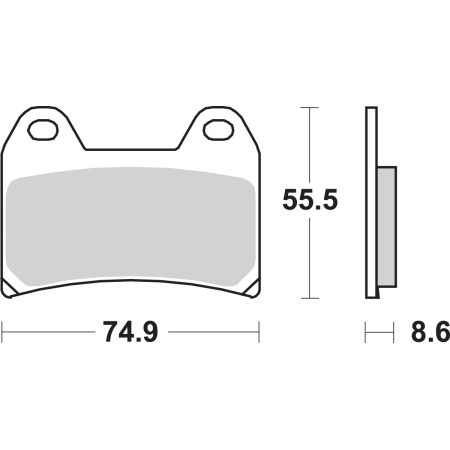 Klocki hamulcowe SBS STREET FANTIC XE 125