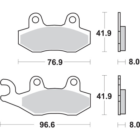 Klocki hamulcowe SBS OFFROAD CPI SAHEL 125