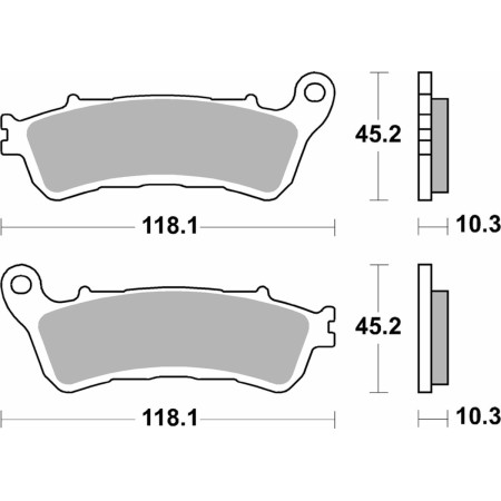 Klocki hamulcowe SBS STREET EXCEL HONDA GL 1800
