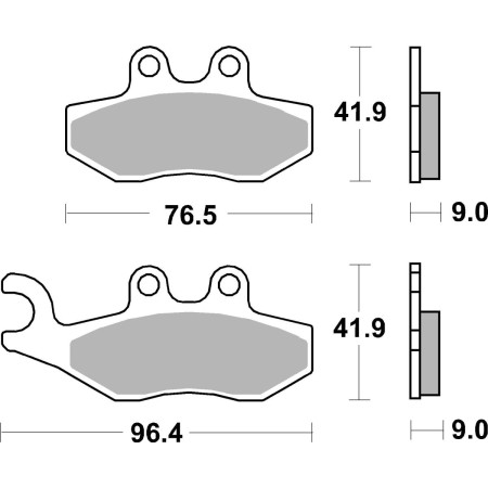 Klocki hamulcowe SBS SCOOTER APRILIA AMICO 50