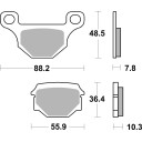 Klocki hamulcowe SBS STREET SUZUKI UN 125