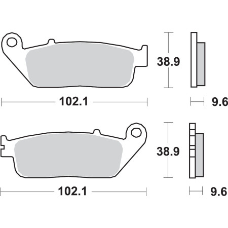 Klocki hamulcowe SBS STREET EXCEL APRILIA MX 125