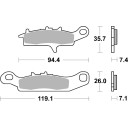 Klocki hamulcowe SBS OFFROAD CF MOTO CFORCE 400